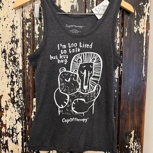 Women’s NWT Cup Of Therapy hug tank top. Size M.
